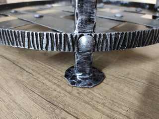 Handmade Metal Firewood Basket: Rustic Fireplace Log Holder