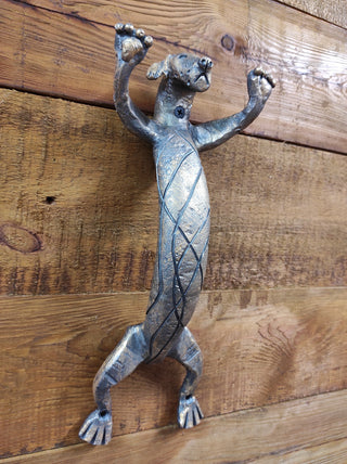 Hand Forged Dog Door Handle: Metal Barn Door Hardware