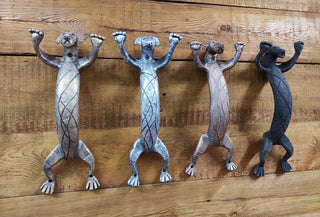 Hand Forged Dog Door Handle: Metal Barn Door Hardware