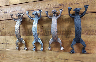 Hand Forged Dog Door Handle: Metal Barn Door Hardware