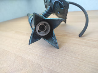 Hand Forged Wrought Iron Wall Sconce: Viking Medieval Torch Lantern