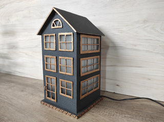 Handmade Wrought Iron Lantern Lamp: Medieval Style Bedside Night Light