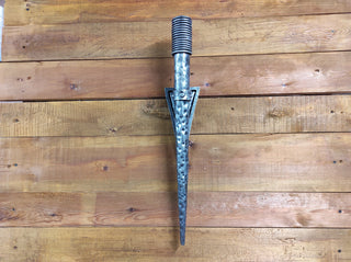 Hand Forged Wrought Iron Viking Sconce Torch - Medieval Wall Lantern