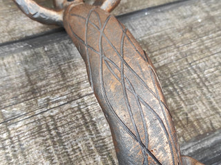 Hand Forged Dog Door Handle: Metal Barn Door Hardware