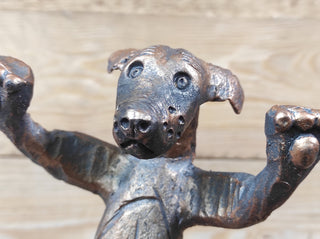 Hand Forged Dog Door Handle: Metal Barn Door Hardware