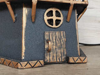 Handmade Wrought Iron Lighthouse Lamp: Bedside Night Light