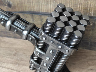 Hand Forged Wrought Iron Viking Hammer: Decorative Iron Gift, Thor hammer