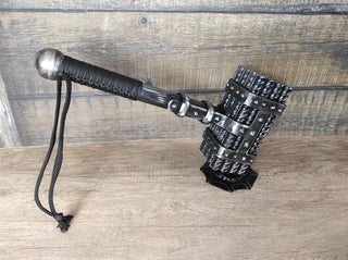 Hand Forged Wrought Iron Viking Hammer: Decorative Iron Gift, Thor hammer