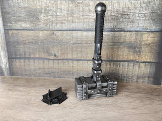 Hand Forged Wrought Iron Viking Hammer: Decorative Thor Hammer