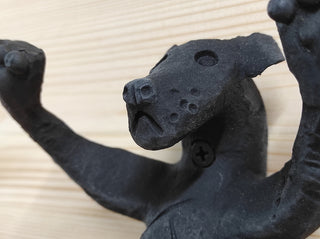 Hand Forged Dog Door Handle: Metal Barn Door Hardware