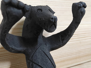 Hand Forged Dog Door Handle: Metal Barn Door Hardware