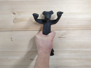 Hand Forged Dog Door Handle: Metal Barn Door Hardware