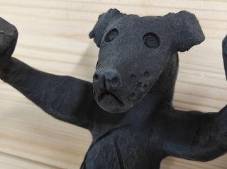 Hand Forged Dog Door Handle: Metal Barn Door Hardware