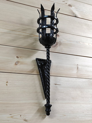 Wall sconce torch, Viking sconce torch, Medieval sconce torch, Viking lantern, Wall lantern, Wrought iron sconces, Medieval lantern