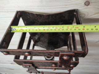 Handmade Wrought Iron Wall Lamp: Viking Decor Lantern