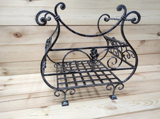 Firewood storage basket, Firewood rack, Firewood basket, Metal basket for firewood, Fireplace basket, Storage basket, Wrought iron baskets