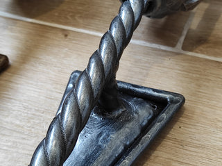 Hand Forged Wrought Iron Wall Sconce: Medieval Viking Torch Lantern