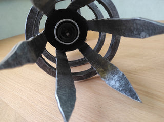 Hand Forged Wrought Iron Wall Sconce: Medieval Viking Torch Lantern