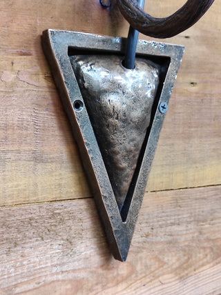 Hand Forged Metal Wall Lamp: Medieval Style Lighting