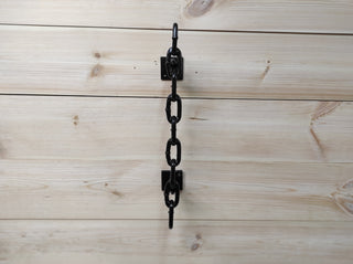 Barn door handle Chain, metal door pull, original door handle, handmade handle, workshop handle, garage handle