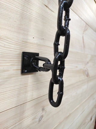 Handmade Forged Steel Chain Barn Door Handle: Metal Door Pull