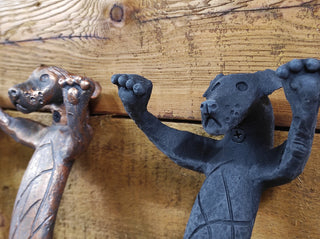Hand Forged Dog Door Handle: Metal Barn Door Hardware