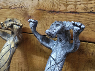 Hand Forged Dog Door Handle: Metal Barn Door Hardware