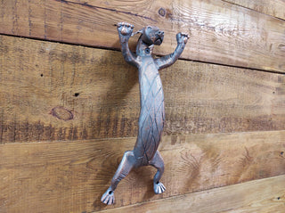 The door handle dog, barn door handle, door handle, metal handle, hand forged handle