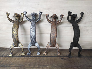 Hand Forged Dog Door Handle: Metal Barn Door Hardware
