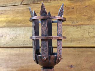 Medieval torch, wrought iron sconce