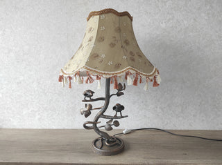 Table lamp with shade, bedside lamp, handmade lamp table lamp, metal lamp base