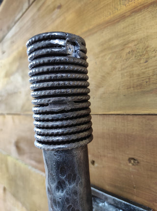 Hand Forged Wrought Iron Viking Sconce Torch - Medieval Wall Lantern