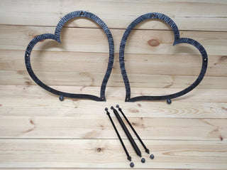 Heart Firewood Rack: Wrought Iron Fireplace Basket