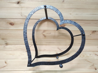 Heart Firewood Rack: Wrought Iron Fireplace Basket