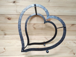 Firewood storage basket, Firewood rack Heart, Metal basket for firewood, Fireplace basket, Storage basket, Wrought iron baskets