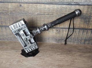 Hand Forged Wrought Iron Viking Hammer: Decorative Thor Hammer