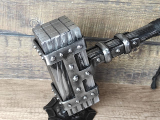 Hand Forged Wrought Iron Viking Hammer: Decorative Thor Hammer