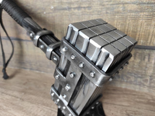 Hand Forged Wrought Iron Viking Hammer: Decorative Thor Hammer