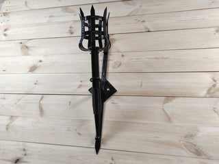Hand Forged Wrought Iron Wall Sconce: Medieval Viking Torch