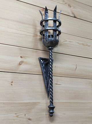 Wall sconce torch, Viking sconce torch, Medieval sconce torch, Viking lantern, Wall lantern, Wrought iron sconces, Medieval lantern