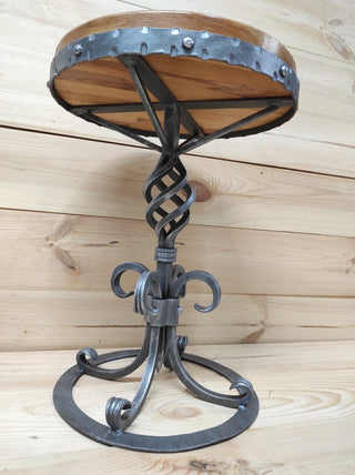 Forged stool, bedside table, coffee table, plant stand