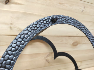 Heart Firewood Basket: Wrought Iron Fireplace Log Holder