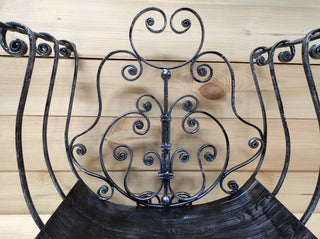 Handmade Wrought Iron Log Holder: Decorative Firewood Basket