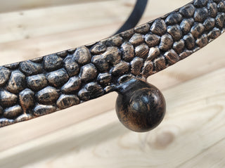 Handmade Heart Firewood Rack: Wrought Iron Fireplace Basket