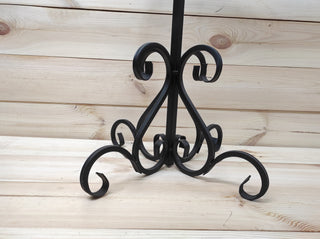 Hand Forged Fireplace Tools Set: Iron Fire Poker, Tongs, Shovel & Broom