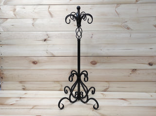 Hand Forged Fireplace Tools Set: Iron Fire Poker, Tongs, Shovel & Broom