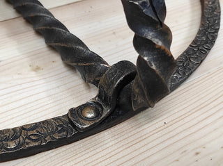 Hand Forged Dragon Fireplace Tool Set: 4 Piece Fire Poker, Tongs, Shovel & Broom