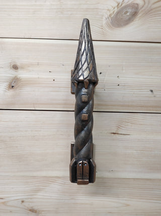 Hand Forged Iron Castle Door Handle: Medieval Barn Decor