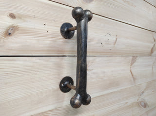 Hand Forged Dog Bone Door Handle: Metal Barn Door Hardware