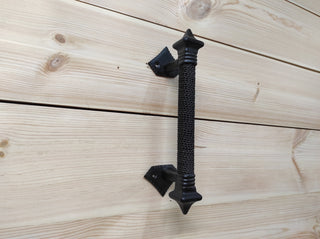 Barn door handles, door handles. Rustic, medieval hand forged handle